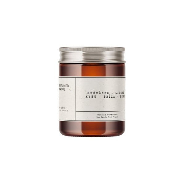 Dišeča sveča iz sojinega voska čas gorenja 40 h #57 Chamomile, Linden, Birch – Perfumed Prague-image-3