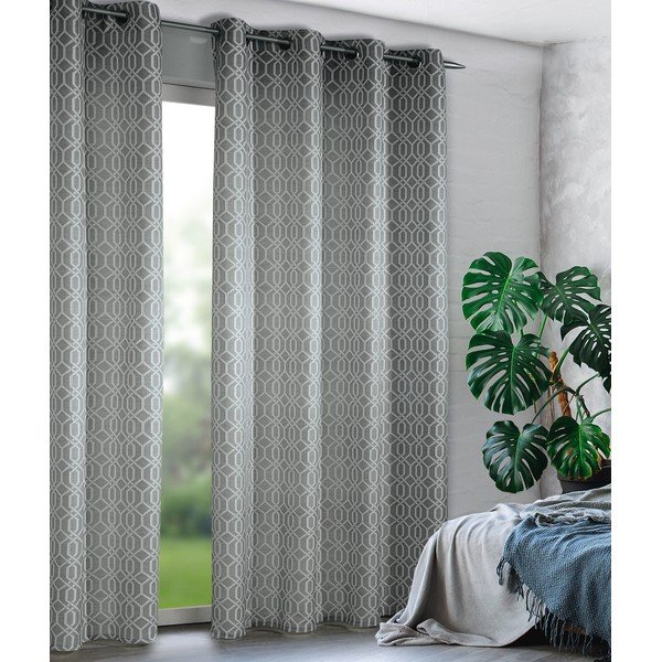 Siva zavesa 135x245 cm Dekor – Sehlbach-image-1