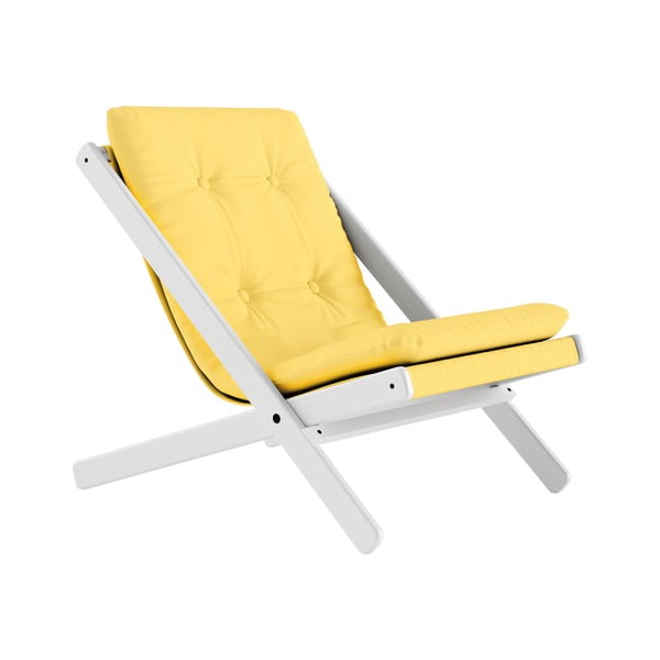 Zložljiv fotelj Karup Design Boogie White/Yellow