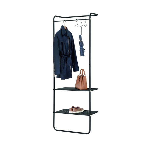 Črn kovinski regal s policami iDesign Arlo-image-2