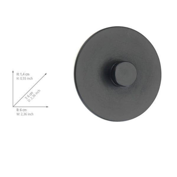 Komplet 2 črnih obešal Wenko Turbo-Loc Classic Plus-image-3