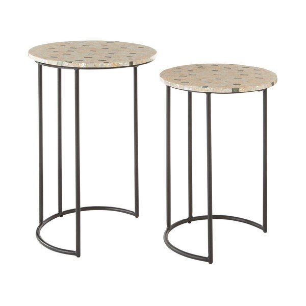 Okrogle stranske mizice v kompletu 2 ks ø 38 cm Halle – Premier Housewares