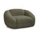 Zelen fotelj iz tkanine bouclé Tina – Bobochic Paris