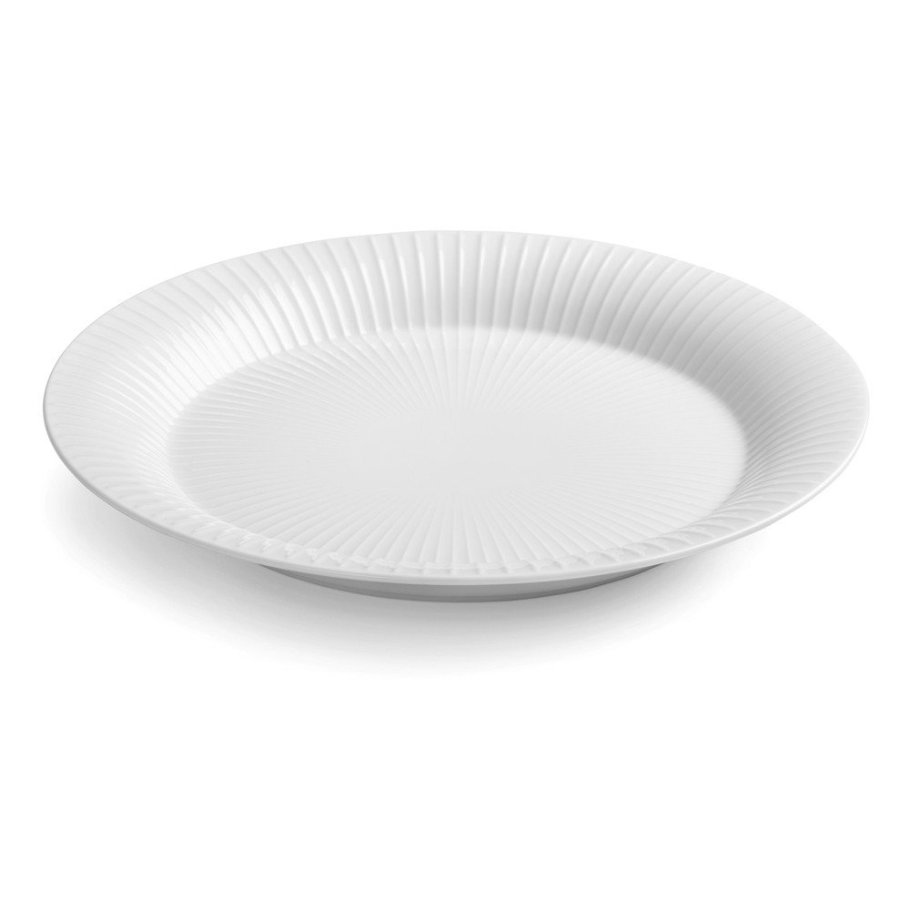 Bel porcelanast krožnik Kähler Design Hammershoi, ⌀ 27 cm