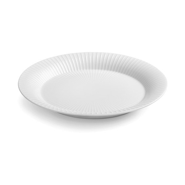 Bel porcelanast krožnik Kähler Design Hammershoi, ⌀ 27 cm