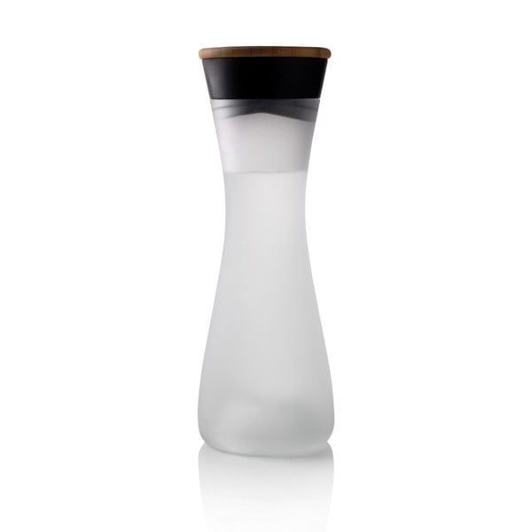 Steklena karafa za vodo s pokrovom iz bambusa XD Design Lumm light, 800 ml
