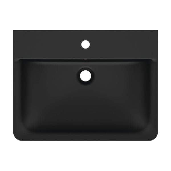 Mat črn keramičen umivalnik 60x46 cm Silk Black – Ideal Standard-image-1