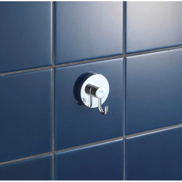 Plastični obešalniki v sijajno srebrni barvi z namestitvijo brez vrtanja v kompletu 2 ks Vacuum-Loc – Wenko-image-2