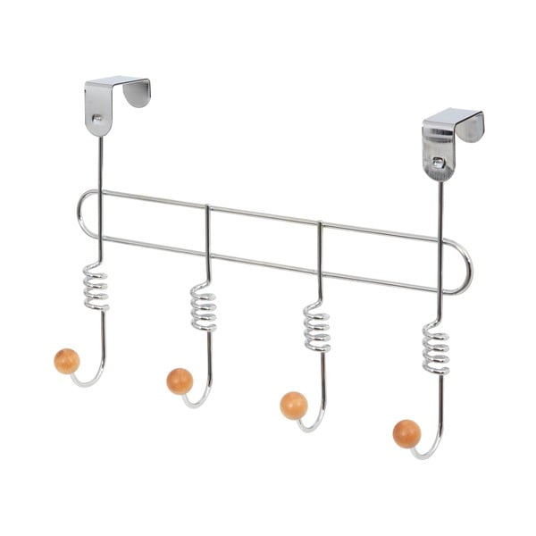 Kovinski obešalnik za vrata v srebrni barvi 33 cm Spirale - Compactor-image-3