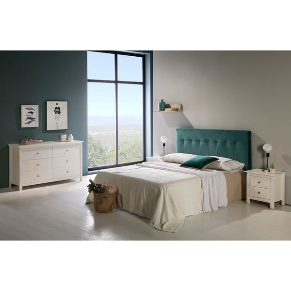 Bela nizka komoda iz masivnega bora 130x80 cm Berna – Marckeric-image-1