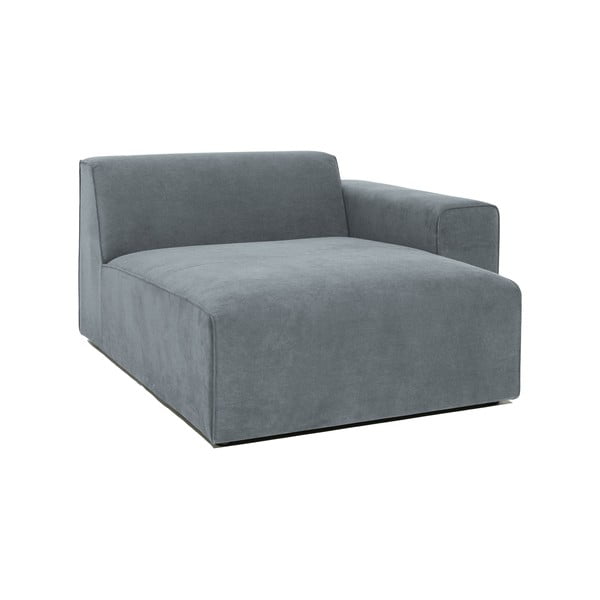 Siv modul za sedežno garnituro iz rebrastega žameta (desni kot) Sting – Scandic-image-1