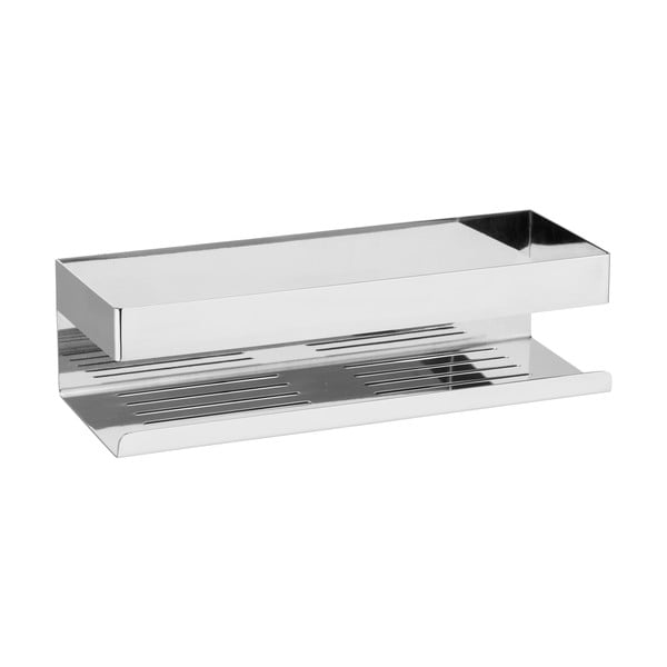 Kopalniška polica iz nerjavečega jekla v sijajno srebrni barvi z namestitvijo brez vrtanja Genova – Wenko-image-1