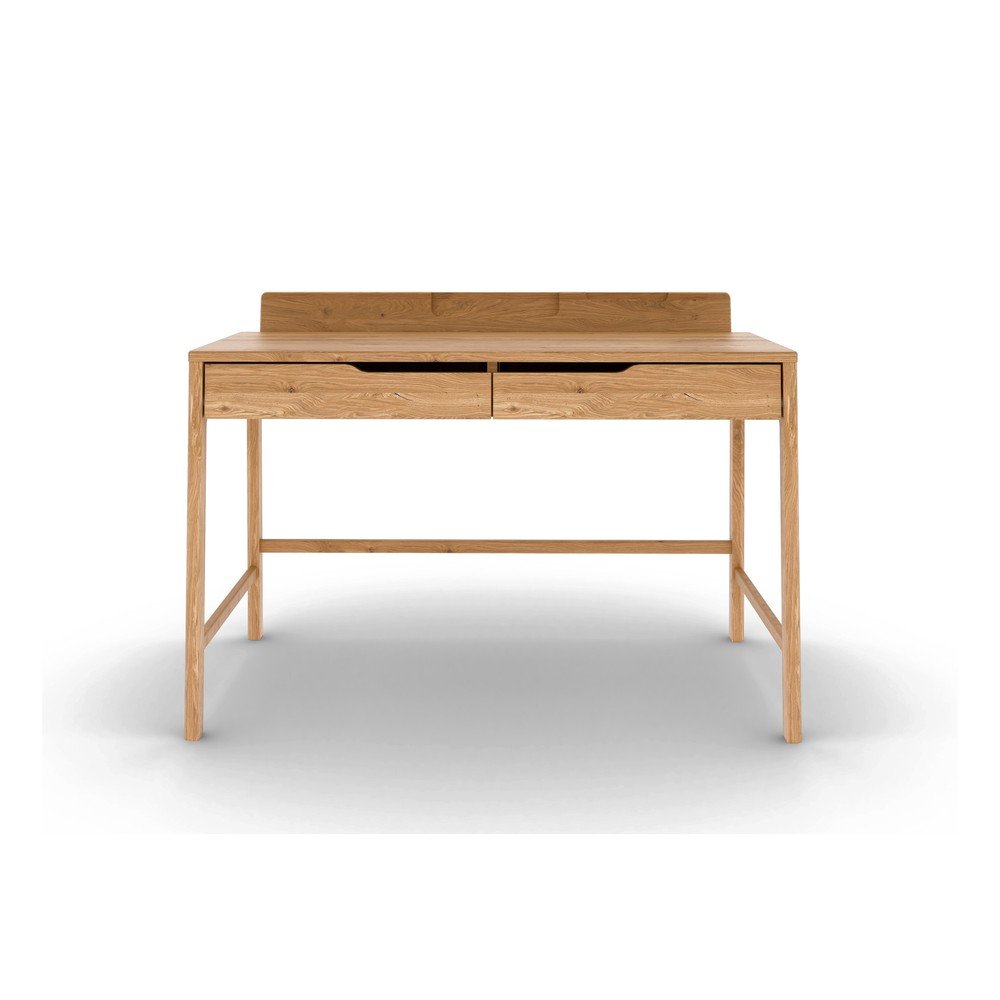 Pisalna miza iz masivnega hrasta 65x120 cm Twig