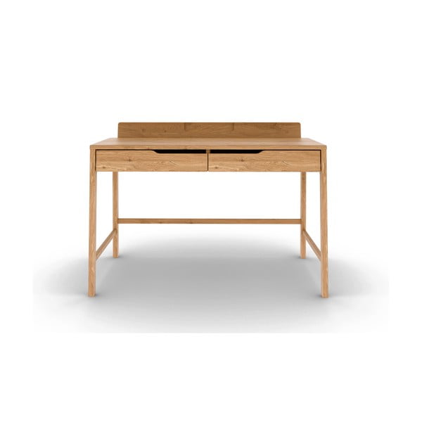 Pisalna miza iz masivnega hrasta 65x120 cm Twig – The Beds