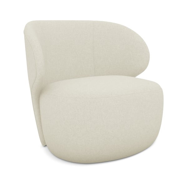 Kremno bel fotelj Kama – Makamii