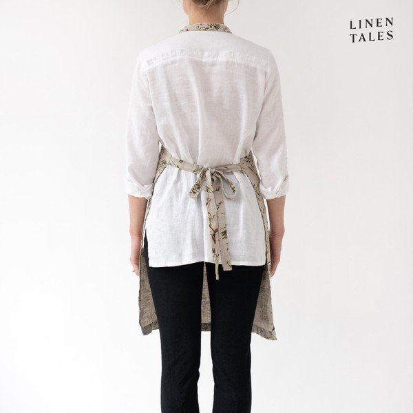 Lanen predpasnik z božičnim motivom – Linen Tales-image-2
