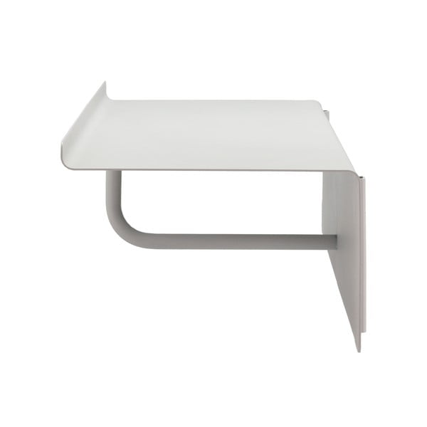 Svetlo siv jeklen stenski obešalnik s polico 21,5 cm A-Coat – Zone-image-4