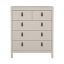 Sivo-bež komoda 82x99x38 cm Madrid – Tvilum