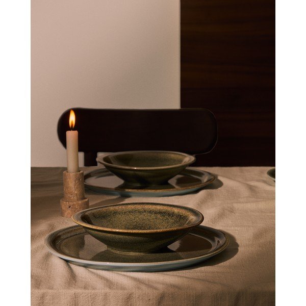 Siv keramičen krožnik ø 28 cm Coval – Kave Home-image-1