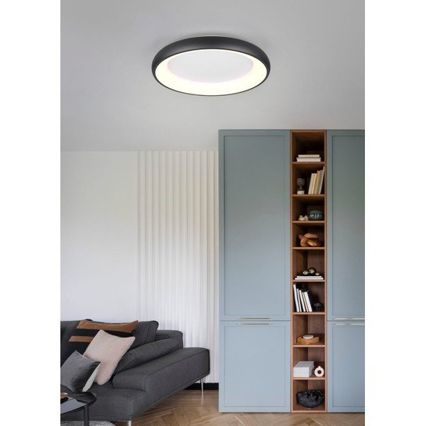 Črna LED zatemnitvena stropna svetilka Cardona – Trio-image-1