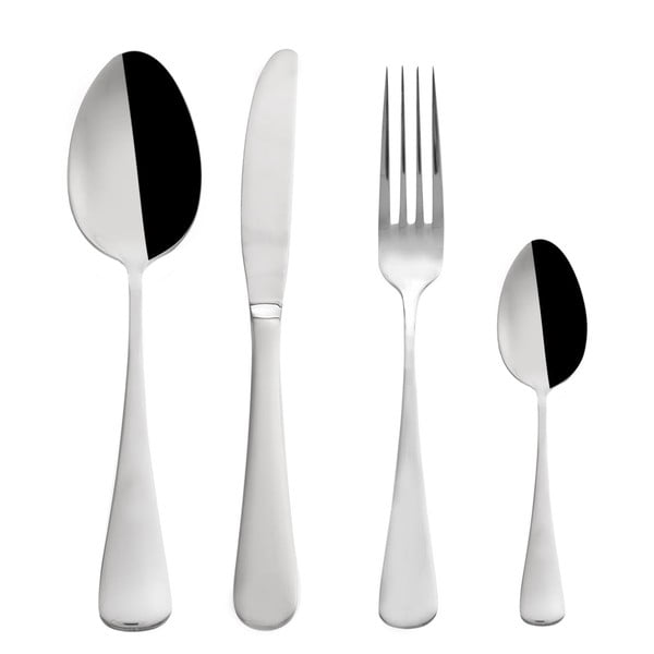 Jedilni pribor iz nerjavečega jekla v srebrni barvi 24 kos Canada - Orion