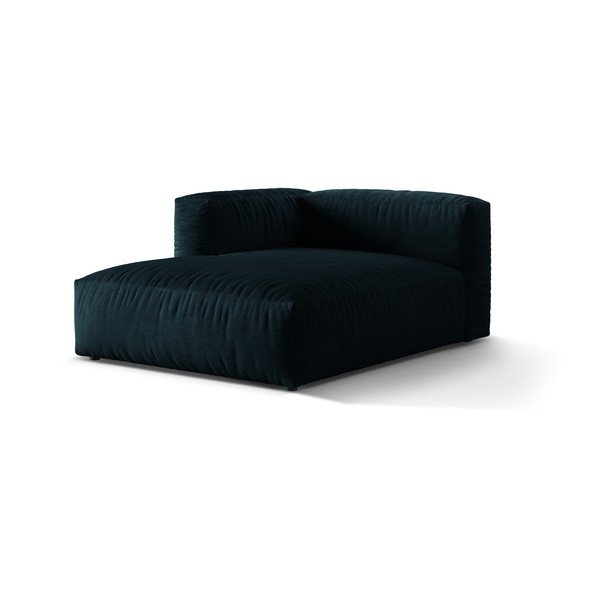 Temno moder žameten modul za sedežno garnituro (levi kot) Martina – Micadoni -image-1