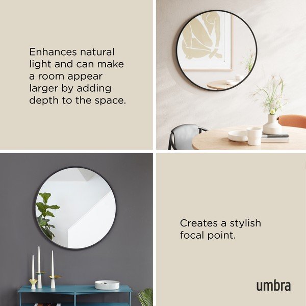Stensko ogledalo ø 94 cm Hub – Umbra-image-4
