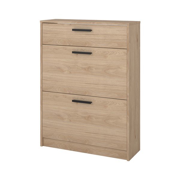 Preklopna omarica za čevlje v hrastovem dekorju v naravni barvi 70x94x24 cm Escape – Tvilum-image-3