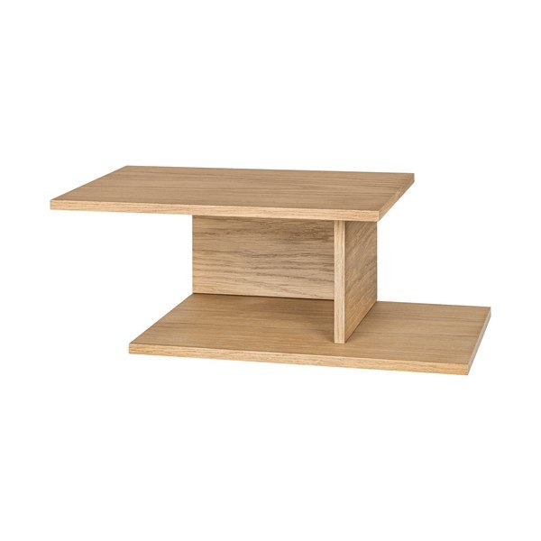 Stenska/s policami nočna omarica v hrastovem dekorju v naravni barvi Tann – noo.ma