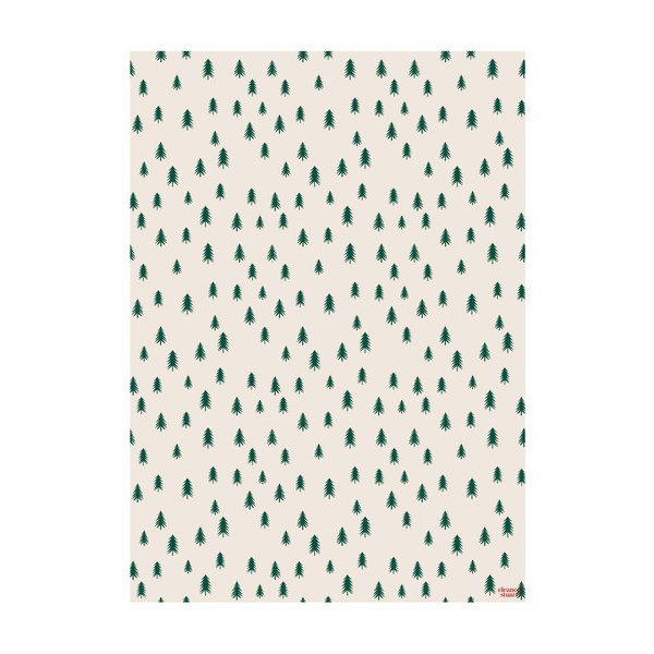 5 listov bež-zelenega ovojnega papirja eleanor stuart Christmas Trees-image-2