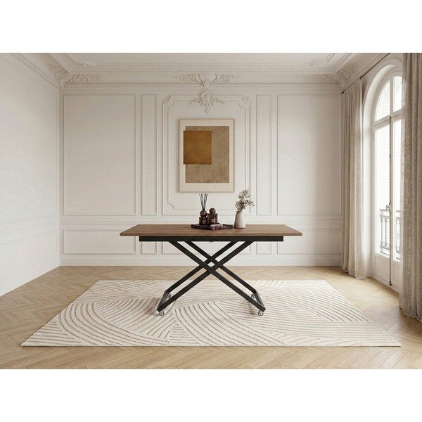 Klubska mizica v naravni barvi 80x120 cm Diana – Bobochic Paris-image-3