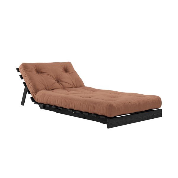 Raztegljiv fotelj Karup Design Roots Black/Clay Brown-image-4