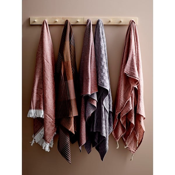 Rožnata bombažna pletenina Linen Södahl Julia, 130 x 170 cm-image-1