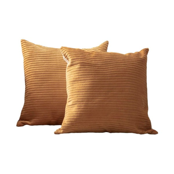Prevleke za blazino v kompletu 2 ks iz rebrastega žameta 43x43 cm – Mioli Decor