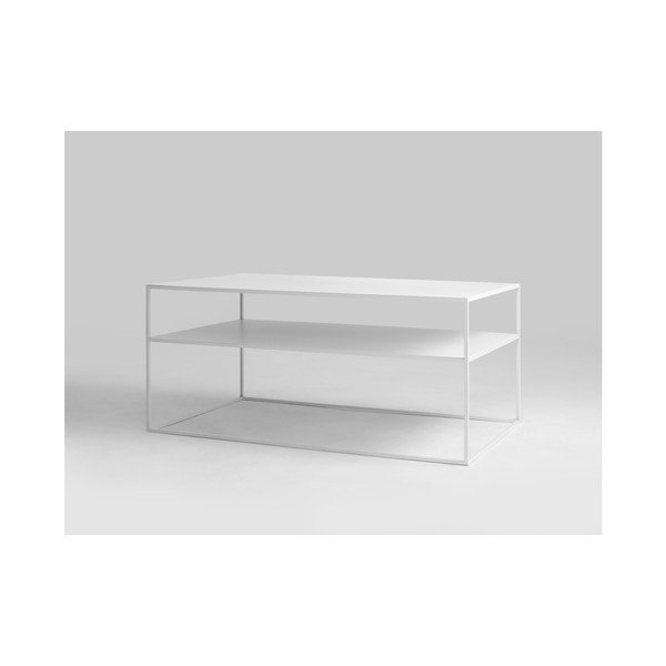Bela klubska mizica Custom Form Tensio, dolžina 100 cm-image-1