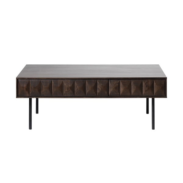 Črna mizica Unique Furniture Latina, 116,6 x 71,2 cm