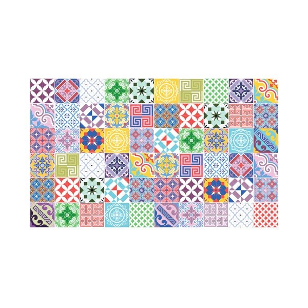 Komplet 60 dekorativnih stenskih nalepk Ambiance Colorful, 20 x 20 cm-image-3