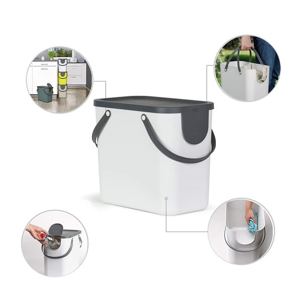 Koš za smeti iz reciklirane plastike 25 L Albula - Rotho-image-2