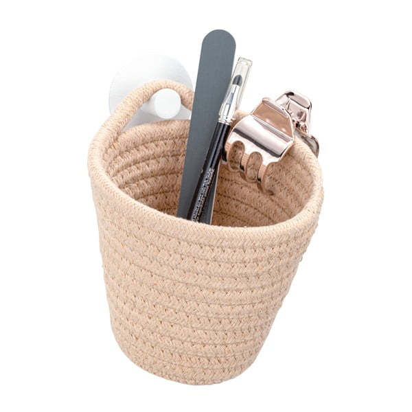 Bež košara za shranjevanje z ročajem za obešanje Wenko-image-2