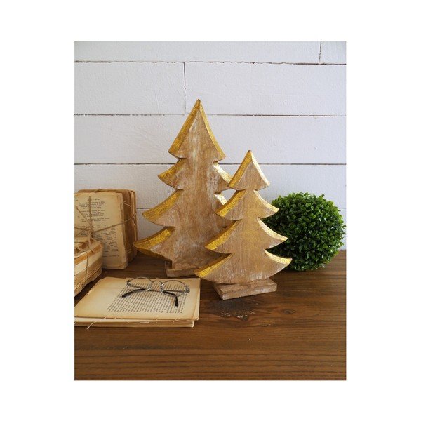 Komplet 2 dekorativnih lesenih dreves Orchidea Milano Pinetrees Duro