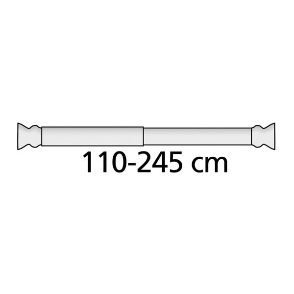 Bela palica za tuš zaveso 110 - 245 cm – Wenko-image-2