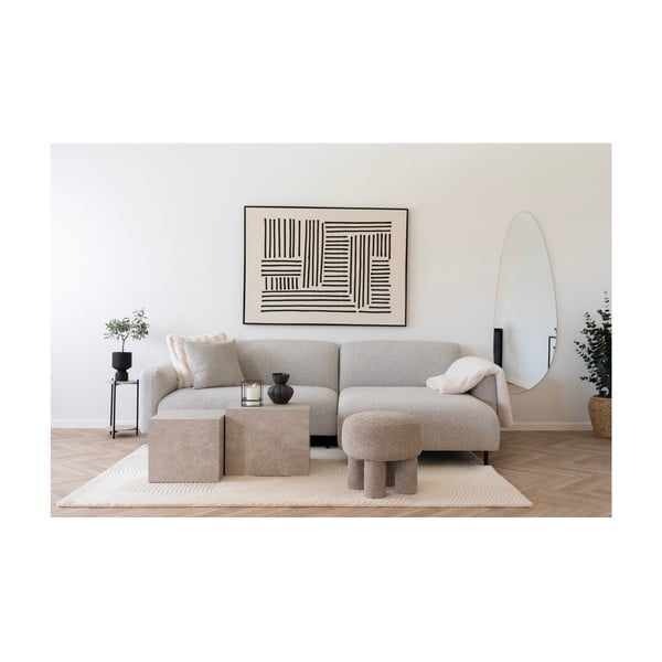 Kremno bela odeja iz umetnega krzna 130x180 cm Galena – House Nordic-image-3