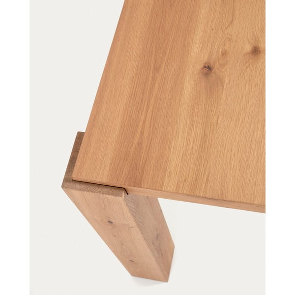 Jedilna miza v hrastovem dekorju 90x160 cm Deyanira – Kave Home-image-4