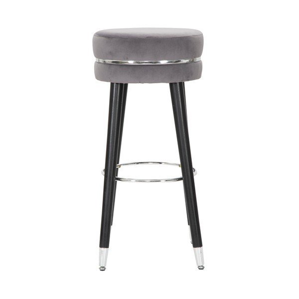 Siv oblazinjen barsko stol (višina sedeža 74 cm) Paris – Mauro Ferretti-image-1