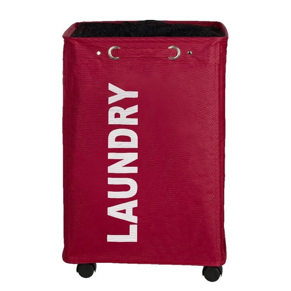 Rdeča košara za perilo Wenko Quadro,  79,2 l-image-2