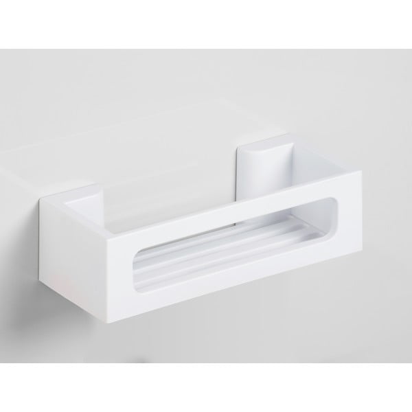 Mat bela plastična kopalniška polica s Turbo-Loc namestitvijo brez vrtanja Bralia – Wenko-image-4