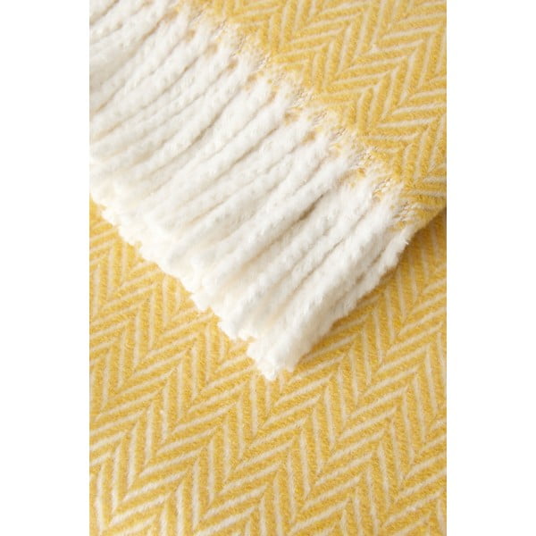 Rumena bombažna odeja, Euromant Skyline, 140 x 160 cm-image-1