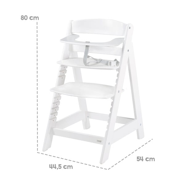 Bel otroški stol za hranjenje Luxe – Roba-image-3