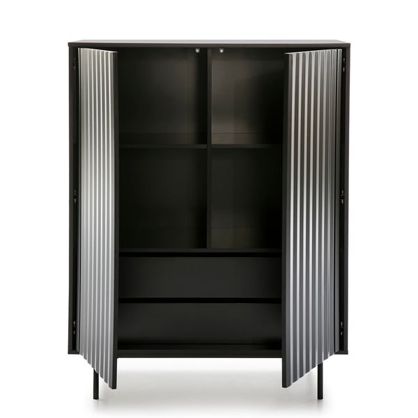 Črna visoka komoda 97x130 cm Sierra - Teulat-image-2