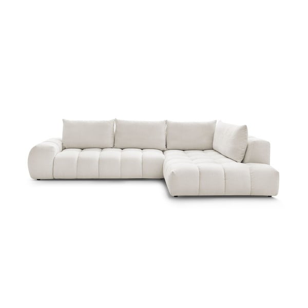 Bela kotna sedežna garnitura (desni kot) Everest – Bobochic Paris